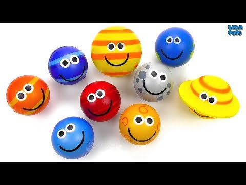 The Solar System for Kids | Learn Planets with Play Doh | Colors Play Doh | 8 Balls Planets