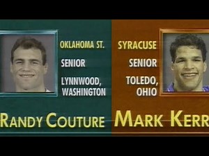 'The Smashing Machine' Mark Kerr vs. Randy Couture: 1992 NCAA wrestling highlights (190 lbs.)