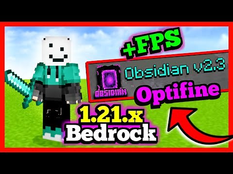 ✅ BOOST MCPE FPS (26.X) 🔥 | NEW OPTIFINE for MCPE! | 💜Obsidian v2.3 💜