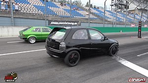 481K views · 4.3K reactions | Good to see a non VAG car putting down some power at the L8-Night event. Andreas Busack in his 980hp C20LET AWD Opel Corsa B, easily beating the Mk1 Scirocco, and having a good close race with Johannes Schnäckel in his VR6 powered AWD Mk2 Golf, just losing out with a 9.75 at 150mph to a 9.45 at 152mph  His PB is 9.14  OPEL CORSA B Fan Club Vauxhall Corsa Group Performance Vauxhall Show | Dragmediauk | Facebook