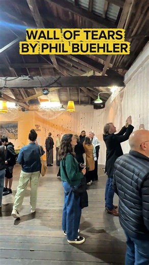 Wall of Tears is a travelling public art installation by Brooklyn-based artist Phil Buehler