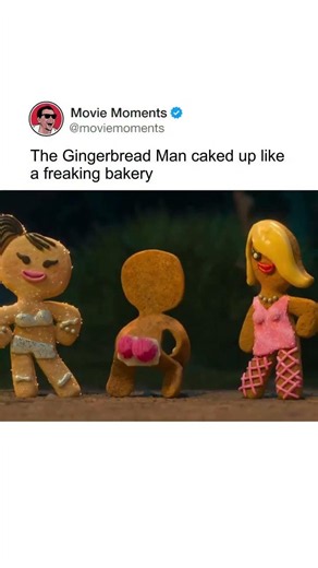 The Gingerbread Man caked up like a freaking bakery