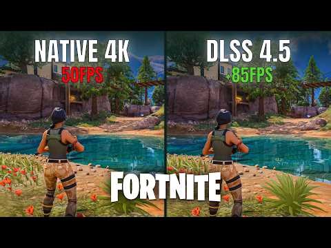FORTNITE | NATIVE 4K vs DLSS 4.5 | Graphics Comparison