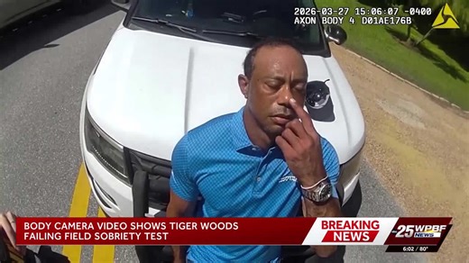 Watch: Body camera shows Tiger Woods field sobriety test and subsequent arrest