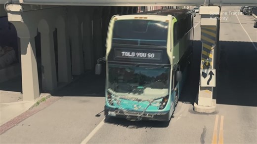 Spokane double-decker bus collides with railroad bridge; seven hospitalized