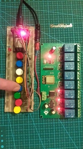 DIY 8 Channel Remote Switch with ESP32 & ESP8266 ESP NOW #arduino #arduinoproject