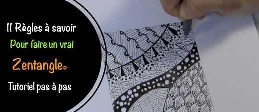 Les 11 règles importantes pour faire un vrai Zentangle