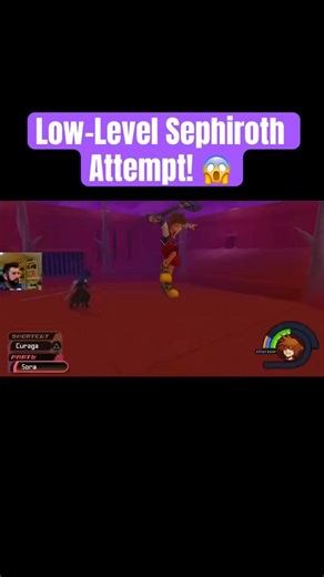 Low level Sephiroth attempt in KH1! #gaming #kingdomhearts #khfans