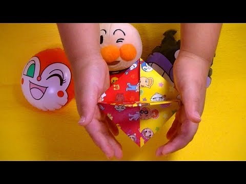 アンパンマン😃おりがみ😃こまの作り方・Origami ・Mr coin origami channel１５