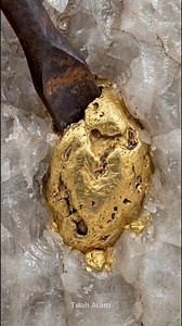 1.2M views · 14K reactions | ASMR Satisfying Gold Nugget Revealed in...