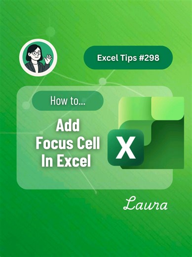 Add focus Cell in excel! #excel #exceltricks #exceltips #spreadsheet