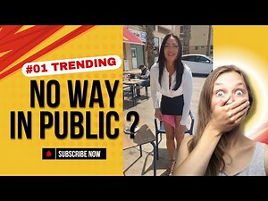 😱 Girl Drops Pants in Public! 🔥#viraltiktoks #shockingmoments