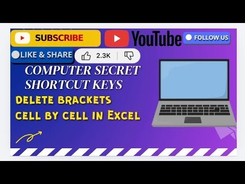 Computer Secret Shortcuts Keys Delete Text Inside Brackets In Excel Instantly Remove Data Brackets