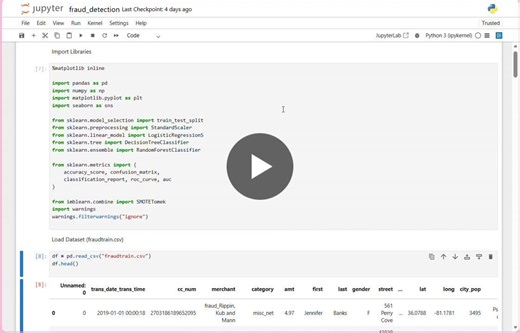 #codsoft #machinelearninginternship #creditcardfrauddetection #machinelearning #python #mlprojects #ai #coding #github | Sajna B Bhandary