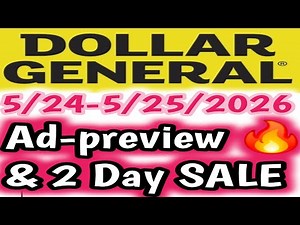 5/24-5/30/2026 Dollar General Early Ad-Preview this week #dollargeneral #memorialday #couponing