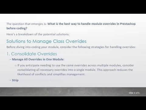 Mastering Prestashop 1.7.x Module Architecture: How to Properly Handle Overrides