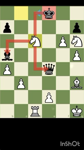 When the Knight fork Everything!! 💎✨ #chess #youtubeshorts