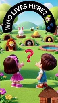 🦁 Guess the Animal by Its Home! 🏡🐾 | Animal Home Challenge for Kids | GH STUDIO