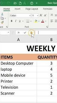 How to Activate and Use the INSERT Function in Excel