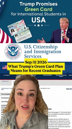 According to recent statements, if you hold a U.S. bachelor's or associate's degree, you could be eligible for a green card on day one of Trump's presidency. This plan aims to help address the employment backlog for Indians. What are your thoughts? #greencard #immigrationlawyer #uscis #immigrationattorney #workvisa #immigration