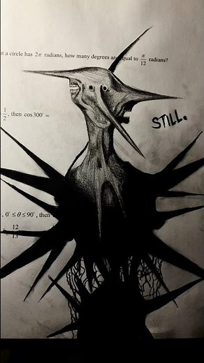 Day 16 of Traumatizing my Math teacher #horror #shorts #creepydrawing #analoghorror