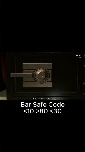 Bar Safe Code #gaming #residentevil #shorts #rerequiem