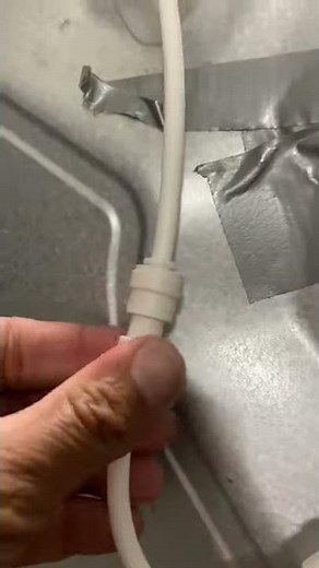 Lg fridge ice maker water water line fix diy part 4