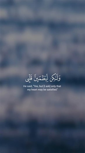 ​راحة نفسية لا توصف 🎧 (وَلَٰكِن لِّيَطْمَئِنَّ قَلْبِي).