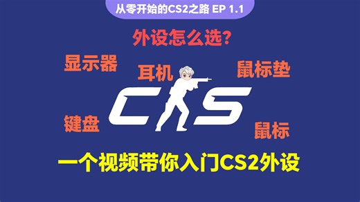 5分钟带你入门CS2外设！可能是全网最精美的理论教学系列【从零开始的CS2之路】Ep1.1【说书人CS】