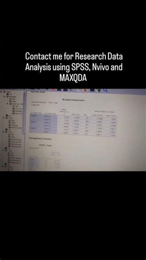 SPSS Nvivo Research Data Analysis| #dataanalysis #spss #nvivo #maxqda #qualitativeanalysis #ytshorts
