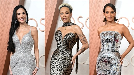 Metallic Dresses Are Trending on the 2025 Oscars Red Carpet With Demi Moore, Halle Berry and More