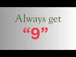 The Beauty of 9 (Multiplication)