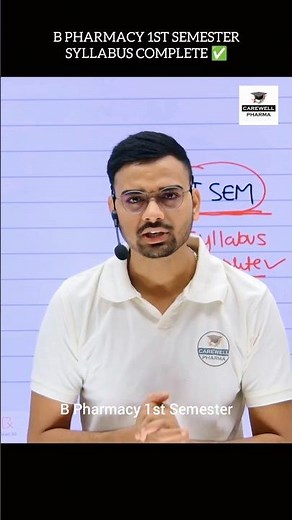 B Pharmacy 1st semester | Syllabus Complete ✅️ | Crash course