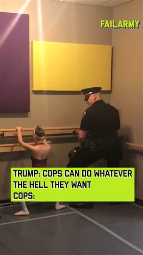 All cops are ballerinas! #police #trump #reels | FailArmy