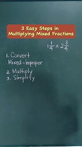 3 easy steps in multiplying Fractions #unangmathlesson #MultiplyingFractions #math #fractions #solvingMath #mathisfun #learningmath #education | Unang Math