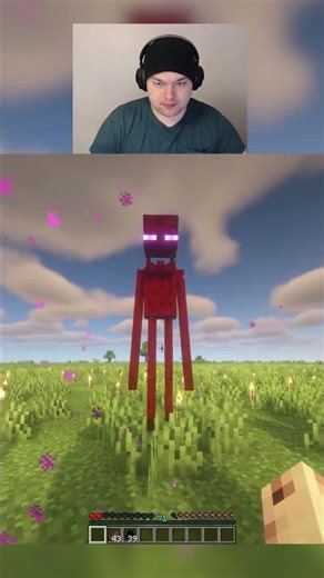 Killing an Enderman unarmed in minecraft day 138 #shorts #viralshorts