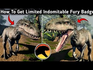 How To Get Indomitable Fury Badge and REMODAL INDOMINUS REX MORPH In Roblox JURASSIC GENESIS
