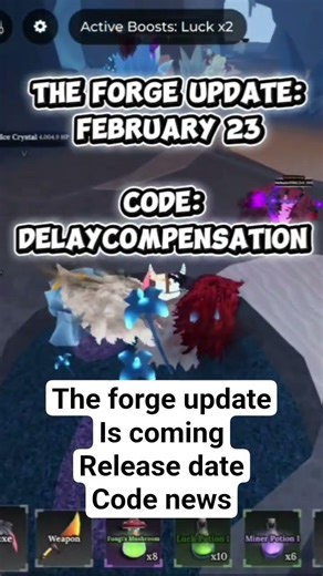 the forge update crimson sakura. date and code news#game #roblox #update #gamenews #theforge #gaming