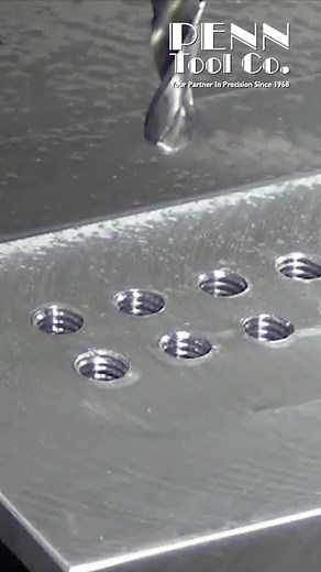 Drilling and tapping with the Tapmatic Drill-n-Tap #machining #cncmachining #cncmachine #machinist #drilling | Penn Tool Co