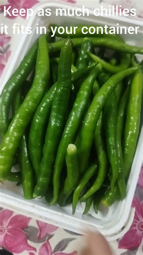 Idea for Storing Green Chillies for up to a month 🌶️| Kitchen Tips by Razia 💡#kitchentips #viral