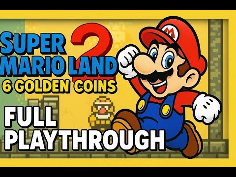 Super Mario Land 2 6 Golden Coins Full Playthrough