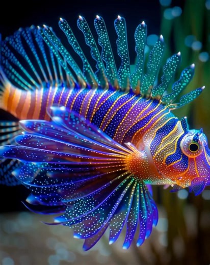 Futuristic Lionfish 🐠 #fblifestyle #fish | Artistic Imaginings