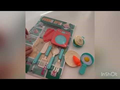 Pretend Play Kitchen Cooking | Making Toy Food for Kids Toy Kitchen ASMR Cutting & Cooking Play Food