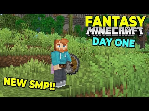 NEW SMP HYPE Day 1 fresh start - Fantasy Minecraft Modded SMP Survival!