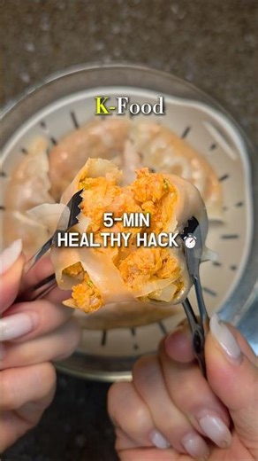 Lazy K-Mom’s Secret for JUICY Mandu! 🤫 (It’s not frying!) bibigo kimchi mandu