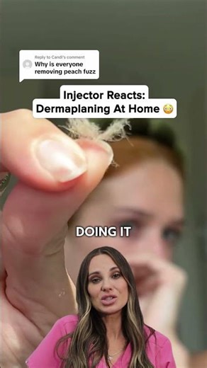 Should you be Dermaplaning at home? #faceshaving #skincare #shorts