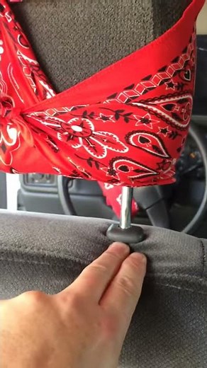 Removing headrest from GM trucks.