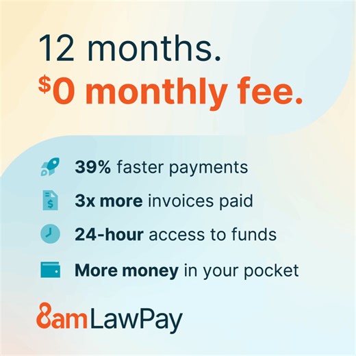 With 8am LawPay, your law firm gets paid faster and pays no monthly fee for 12 months. | 8am