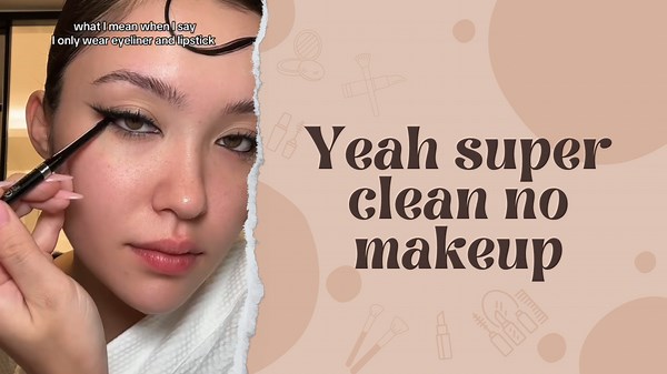Yeah super clean no makeup