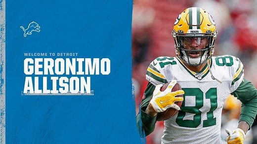 Watch highlights of new Lions wide receiver Geronimo Allison. | Detroit Lions
